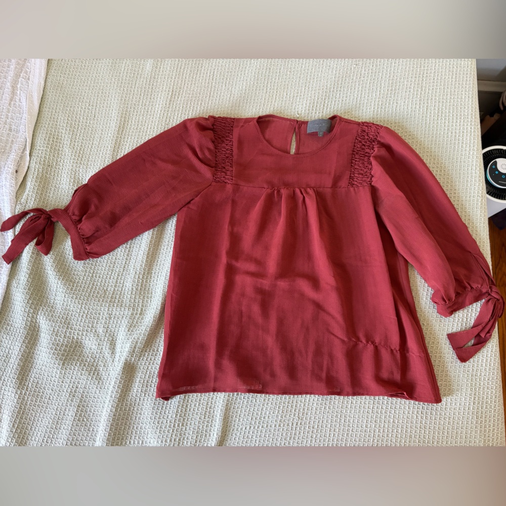 Sunday in Brooklyn Red Blouse